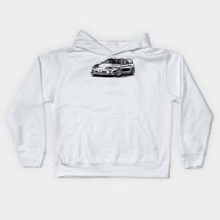 EUROBEAT INTENSIFIES - SUPRA JZA80 full-body version Kids Hoodie